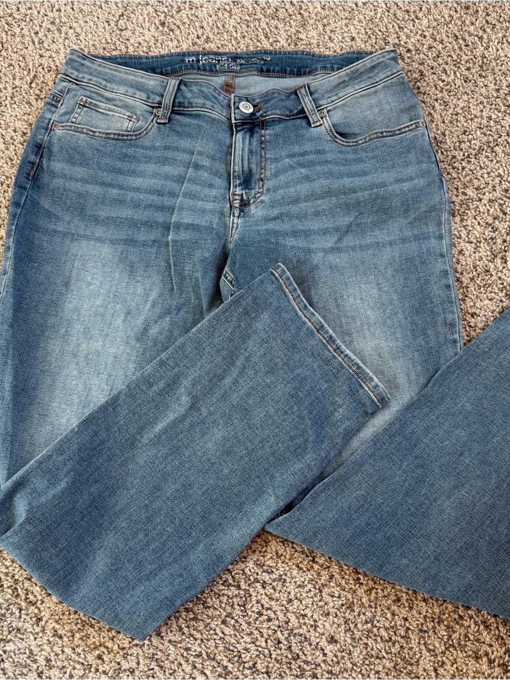 14W Regular M Jeans by Maurices Classic Straight Mid-Rise Jeans Women's Stretch